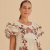 Women Farm Rio Blouses | Sand Leopard Flowers Blouse