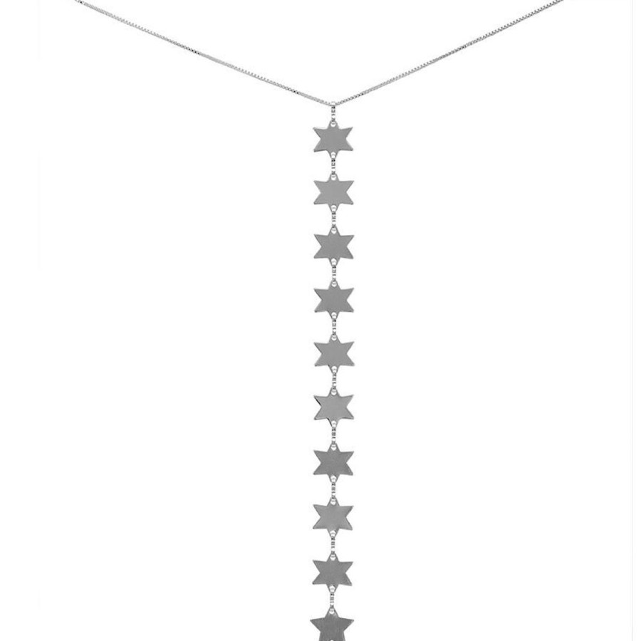 Women Sheila Fajl Jewelry | Rigel Star Lariat Necklace Silver