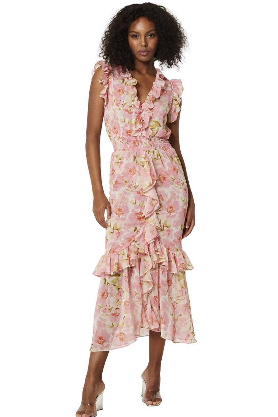 Women Misa Los Angeles Dresses | Kidada Dress In Blushing Flora