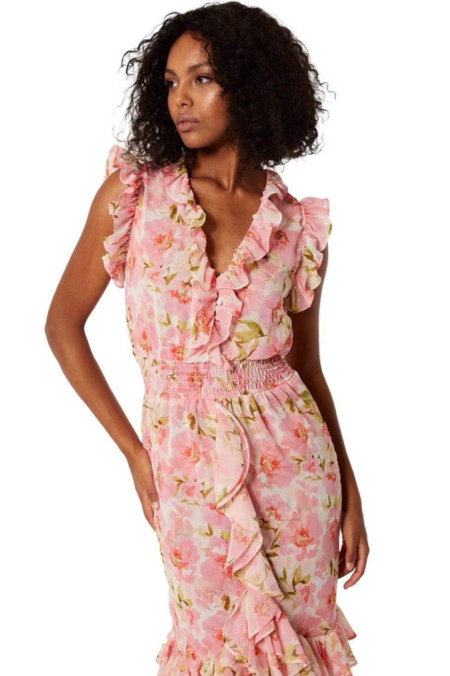 Women Misa Los Angeles Dresses | Kidada Dress In Blushing Flora