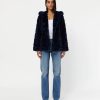 Women Apparis Outerwear | Goldie Jacket-Navy Blue