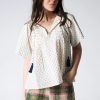 Women Never A Wallflower Blouses | Peasant Top Ivory Swiss Dot