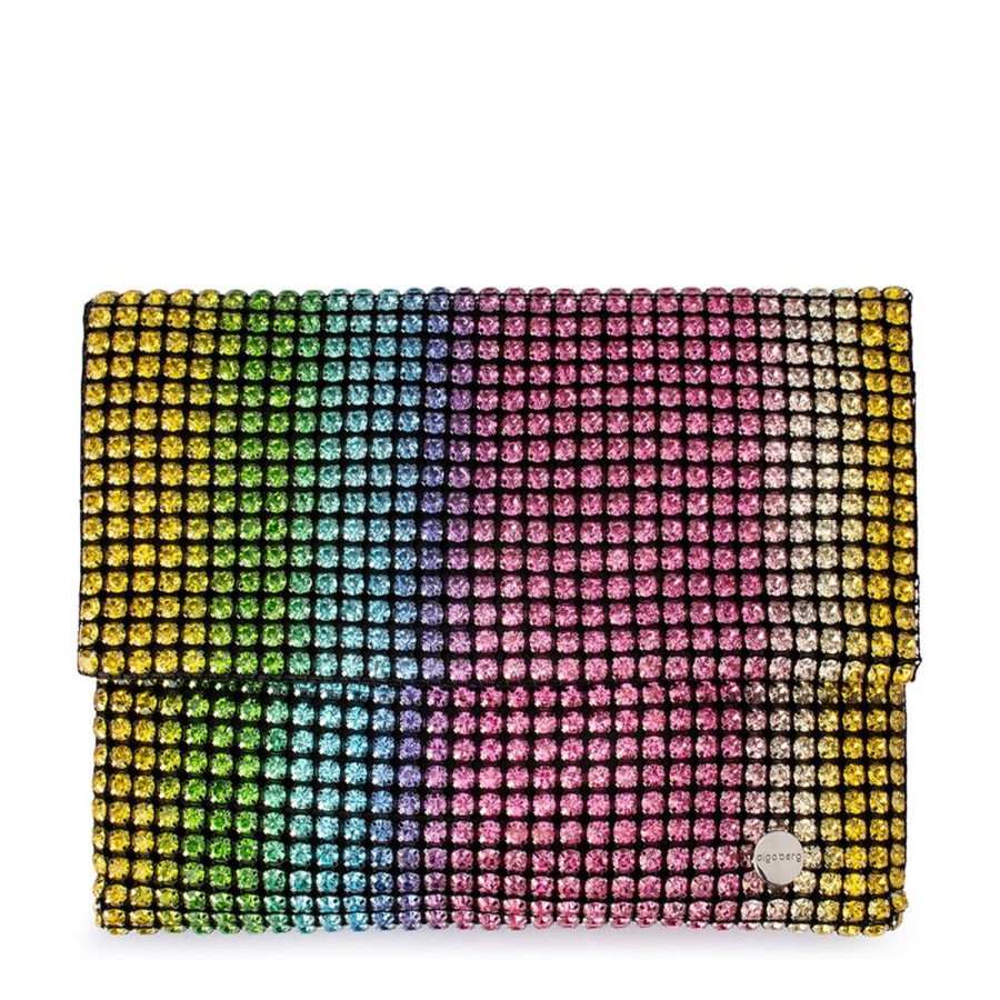 Women Olga Berg Bags | Dianna Soft Crystal Clutch