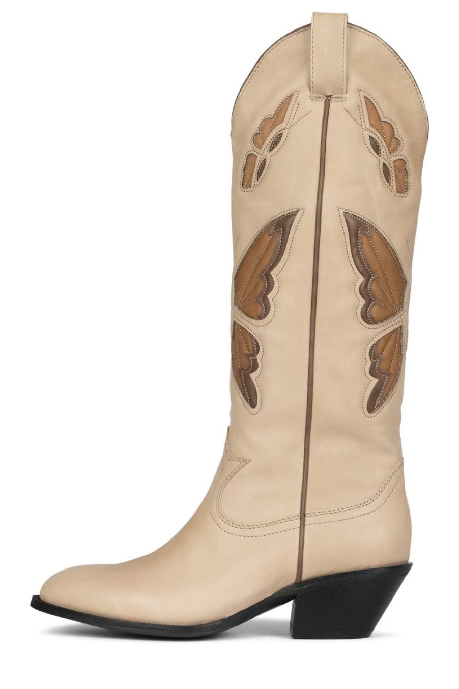 Women Jeffrey Campbell Boots | Mariposa Western Boot In Natural