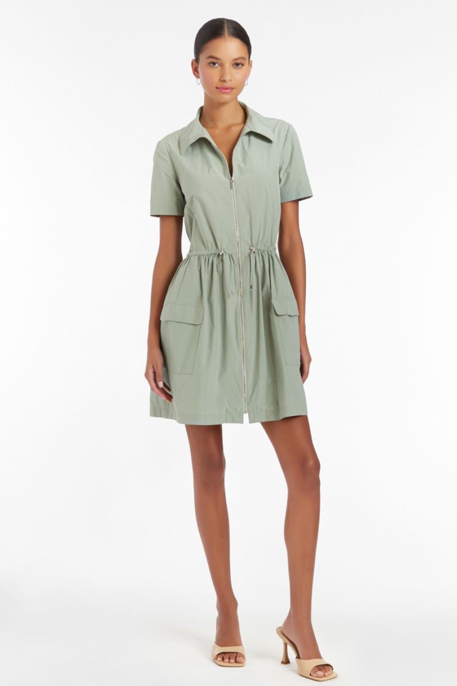 Women Amanda Uprichard Dresses | Vanessa Dress In Sage