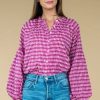 Women Olivia James the Label Blouses | Emory Top In Dottie