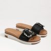 Women Sam Edelman Sandals | Ariane Slide Sandal In Black Weave