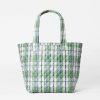 Women MZ Wallace Bags | Spring Plaid Medium Metro Tote Deluxe