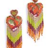 Women Deepa Gurnani Jewelry | Passion Earrings In Orange