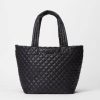 Women MZ Wallace Bags | Black Medium Metro Tote Deluxe