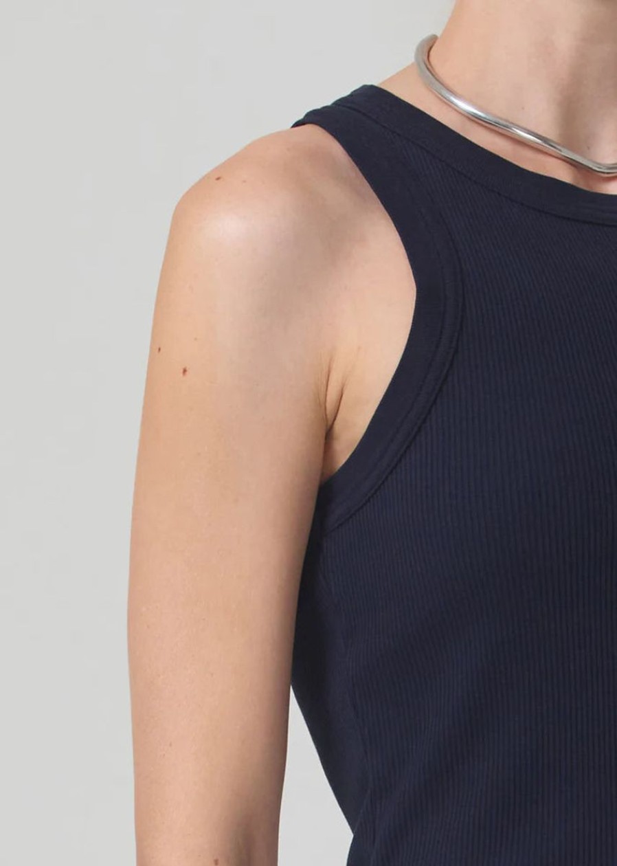 Women Citizens of Humanity Knits & Tees | Isabel Rib Tank In Navy