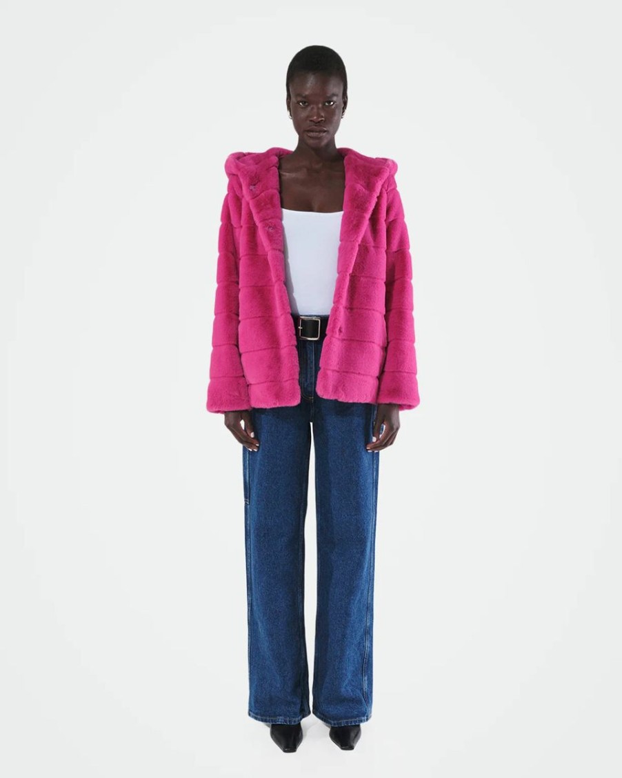 Women Apparis Outerwear | Goldie Jacket- Confetti Pink