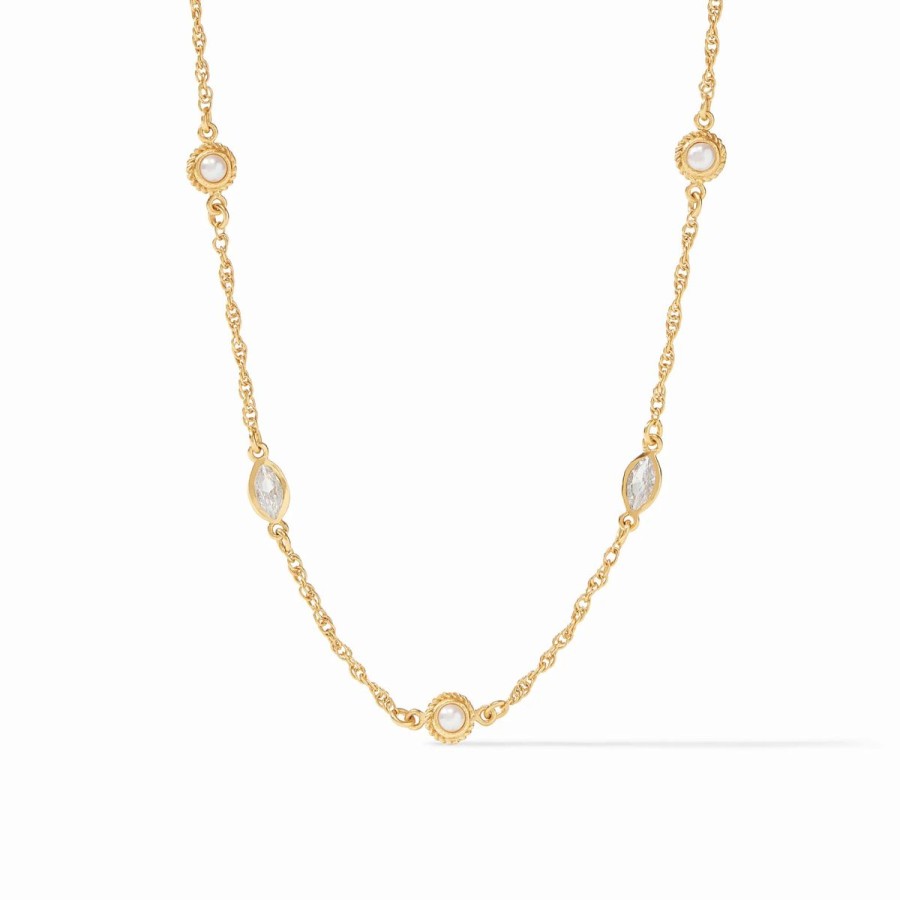 Women Julie Vos Jewelry | Monaco Delicate Station Necklace