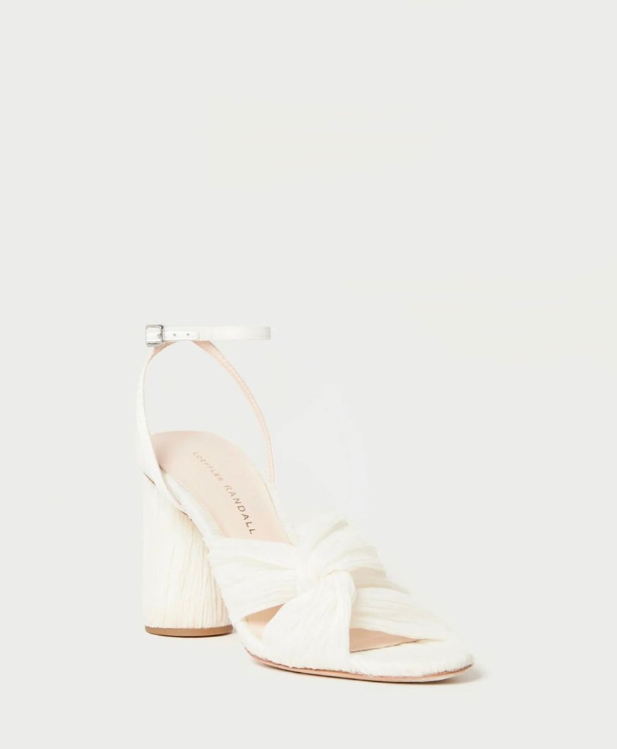 Women Loeffler Randall Heels & Wedges | Reed Pearl Pleated Twist Heel