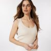 Women Esqualo Knits & Tees | Sand Crochet Tank