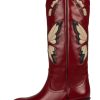 Women Jeffrey Campbell Boots | Mariposa Western Boot In Red