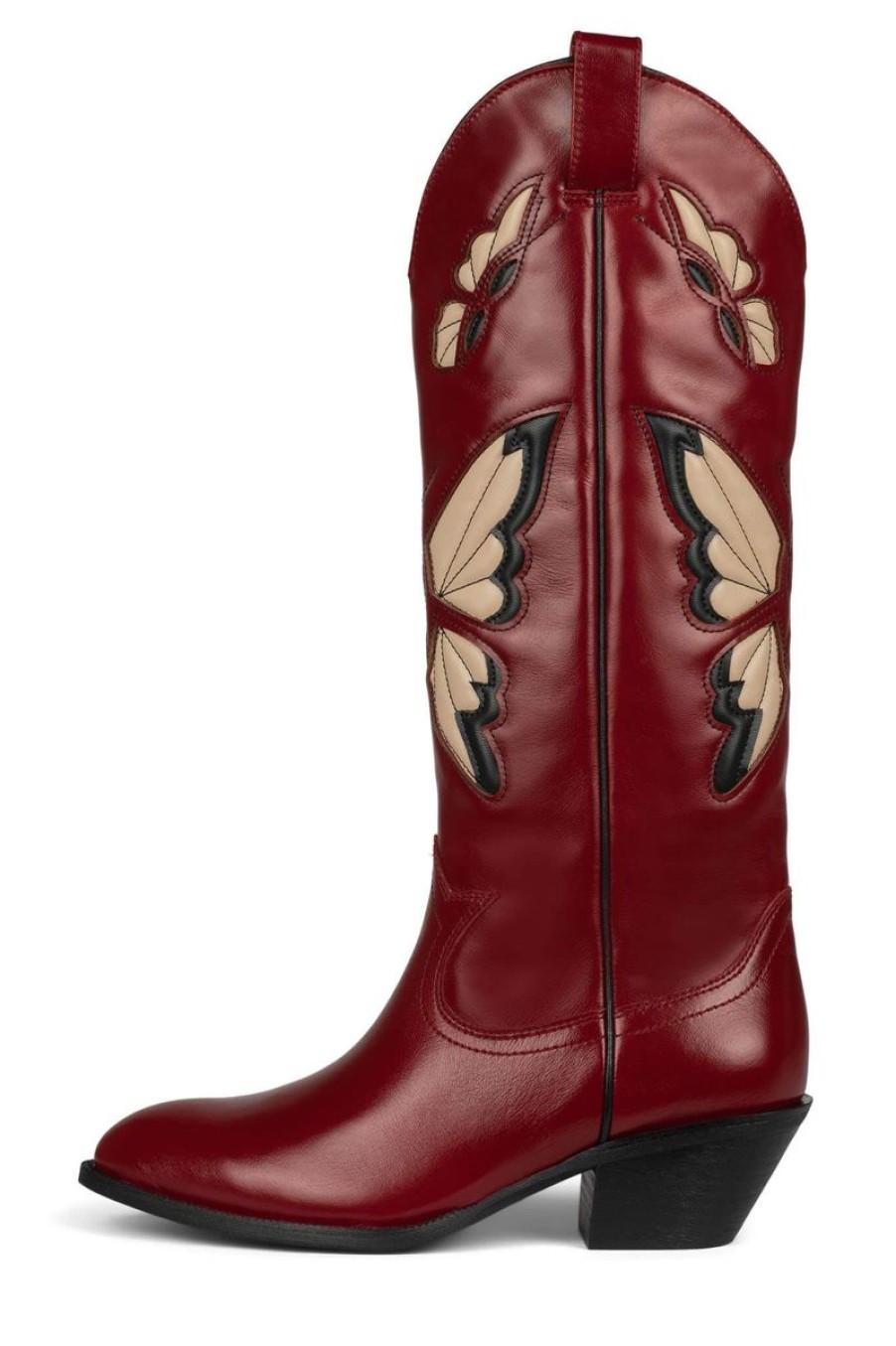 Women Jeffrey Campbell Boots | Mariposa Western Boot In Red