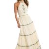 Women Allison Dresses | Embroidered Miley Halter Dress