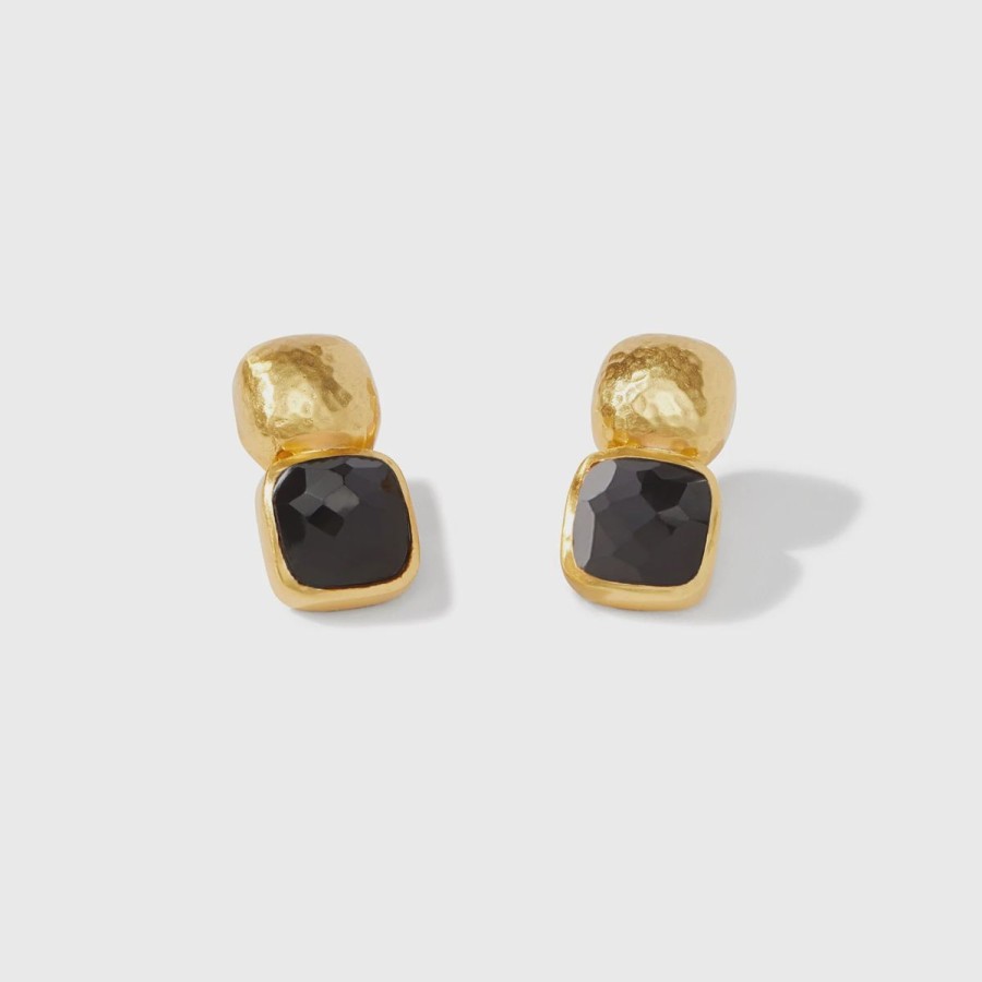 Women Julie Vos Jewelry | Catalina Earring Obsidian Black