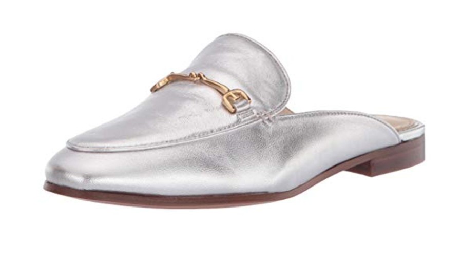 Women Sam Edelman Loafers | Linnie Bit Mule-Soft Silver