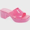 Women Jeffrey Campbell Sandals | Vacay Vibes Platform Sandals In Pink