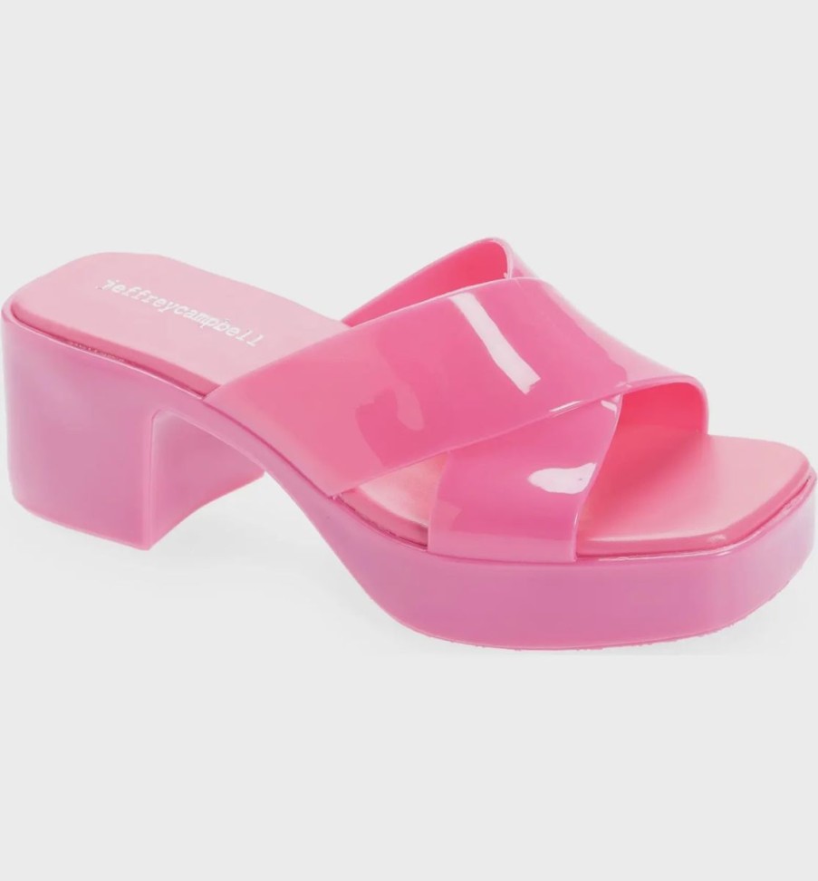 Women Jeffrey Campbell Sandals | Vacay Vibes Platform Sandals In Pink