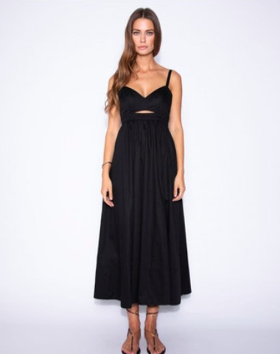 Women Karina Grimaldi Dresses | Greta Solid Midi Dress