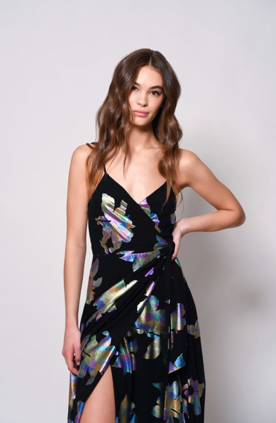 Women Hutch Dresses | Alden Dress-Iridescent Floral Chiffon