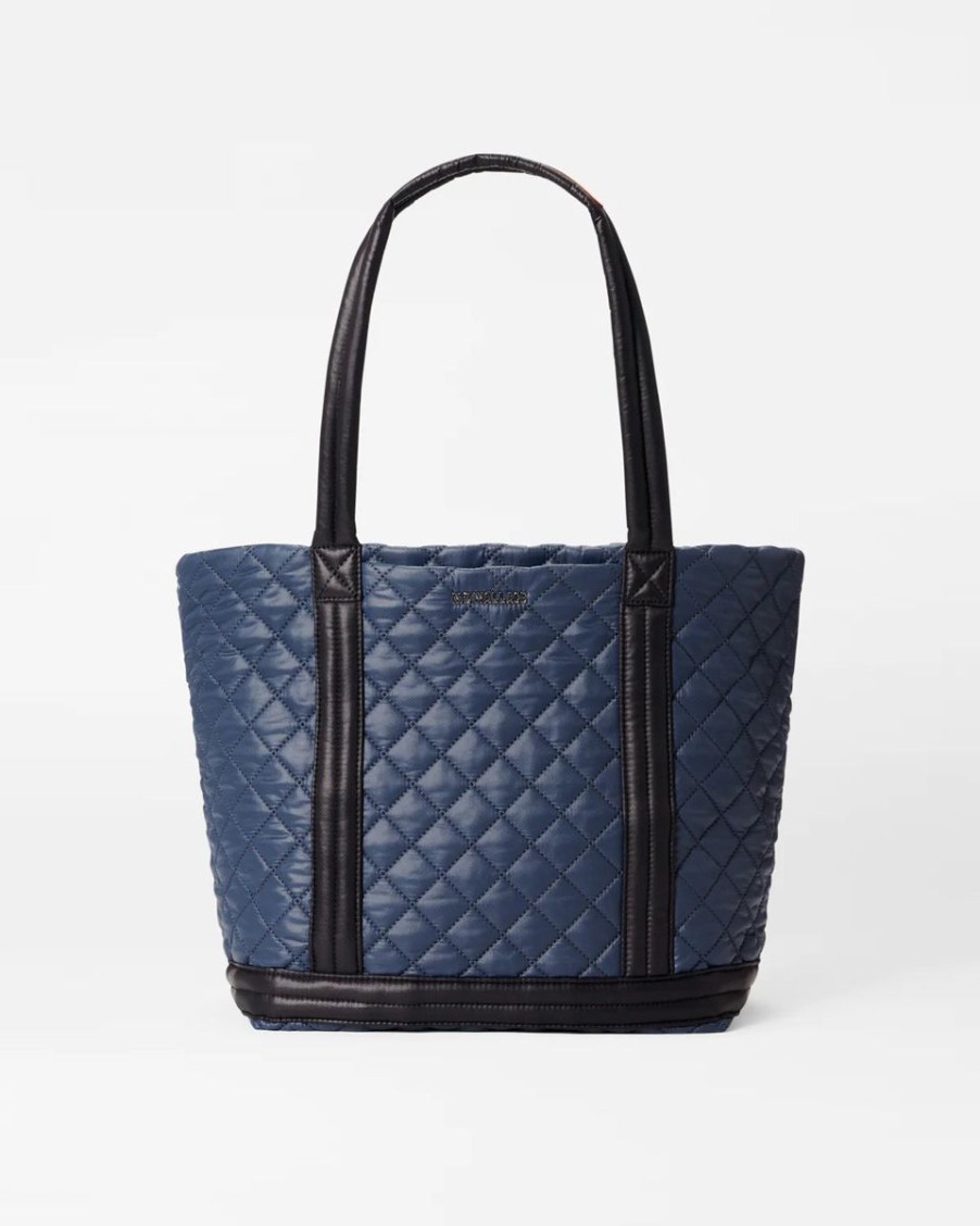 Women MZ Wallace Bags | Navy & Black Medium Empire Tote