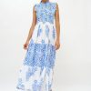 Women Oliphant Dresses | Sleeveless Smocked Maxi-Jakarta Peri