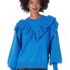 Women Crosby by Mollie Burch Blouses | Ollie Jumper|Cerulean