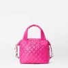 Women MZ Wallace Bags | Bright Fuchsia With Sequin Small Sutton Deluxe