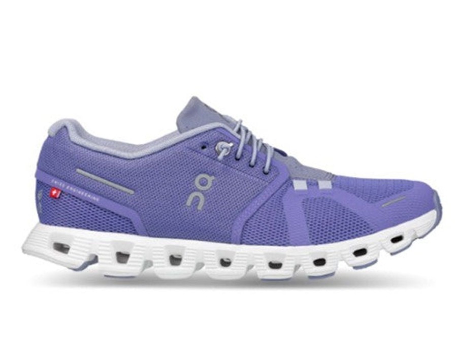 Women On Running Sneakers | Cloud 5-Blueberry|Feather