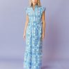 Women Sheridan French Dresses | Taylor Dress In Azure Morocco