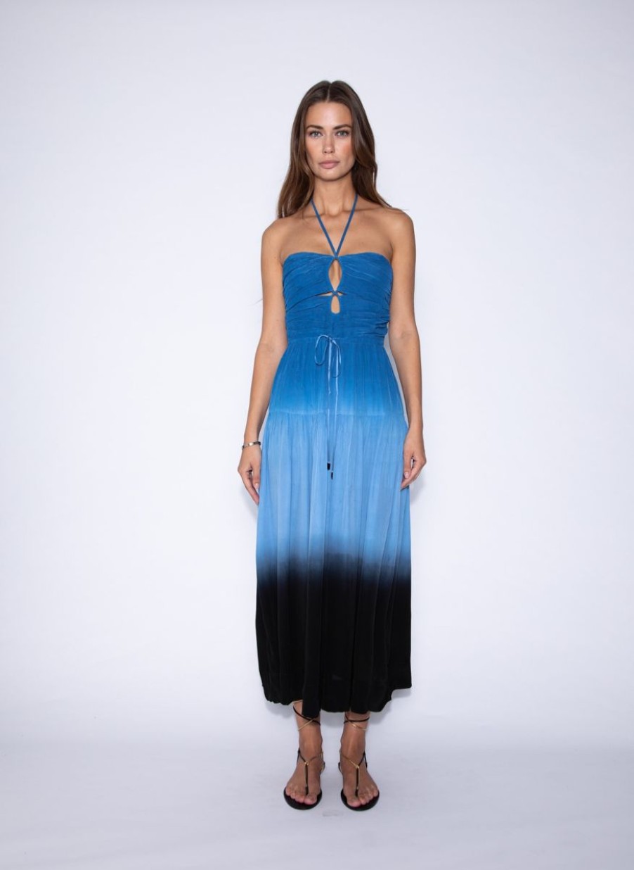 Women Karina Grimaldi Dresses | Malwa Ombre Midi Dress