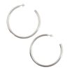 Women Sheila Fajl Jewelry | Everybody'S Favorite Hoops-Brushed Silver