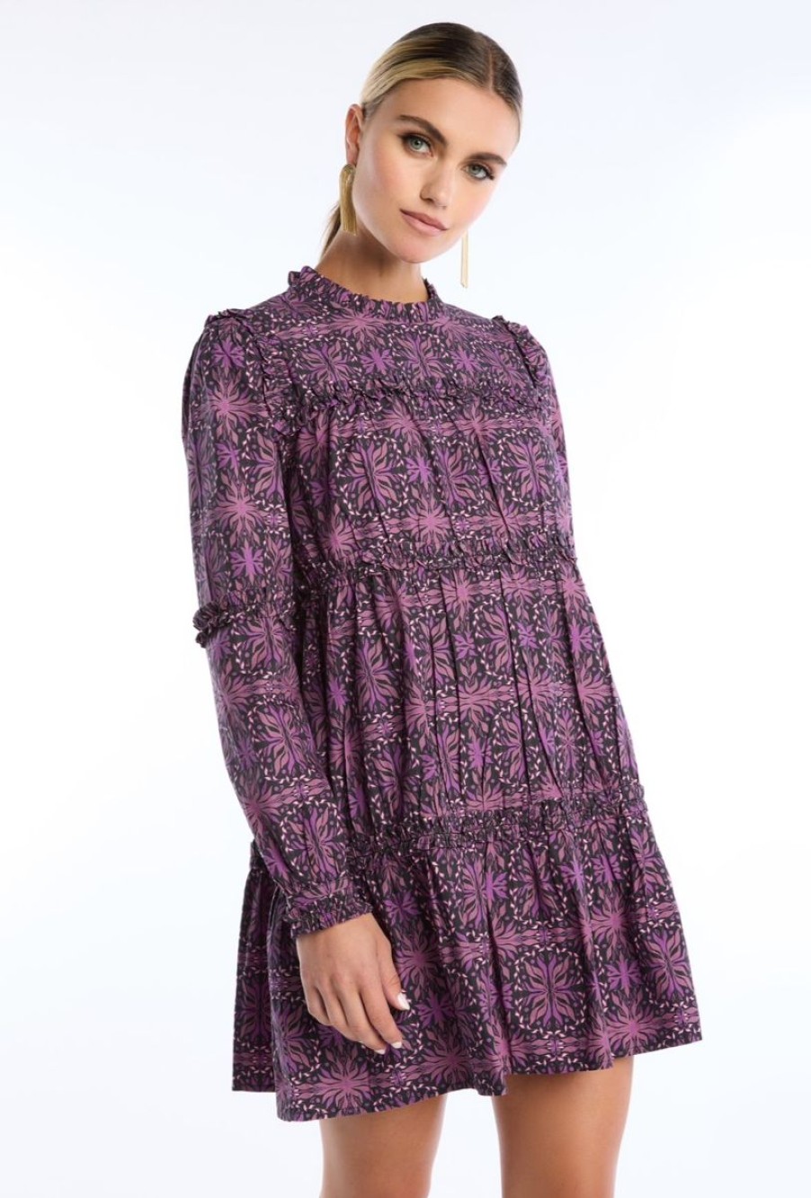 Women Allison Dresses | Sandra Dress-Plum Kaleidoscope