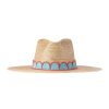 Women Sunshine Tienda Hats | Gloria Turquoise Crochet Palm Hat