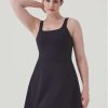 Women Spanx Dresses | The Get Moving Square Neck Tank Dress, 30.5"