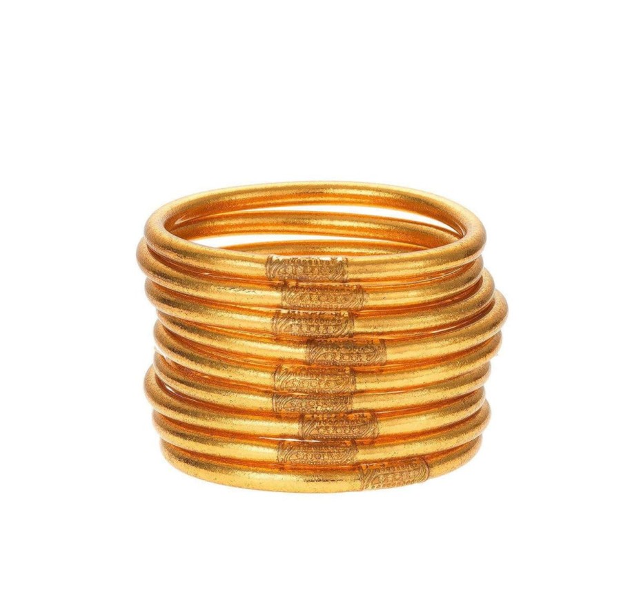 Women BuDhaGirl Jewelry | Gold All Weather Bangles