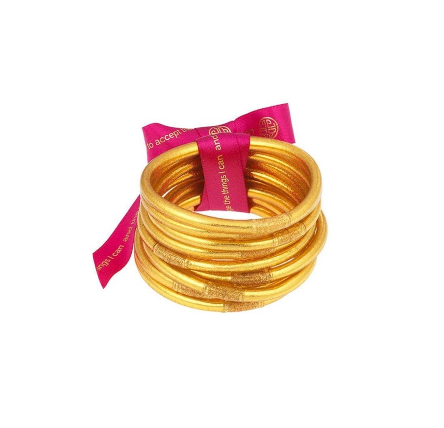 Women BuDhaGirl Jewelry | Gold All Weather Bangles