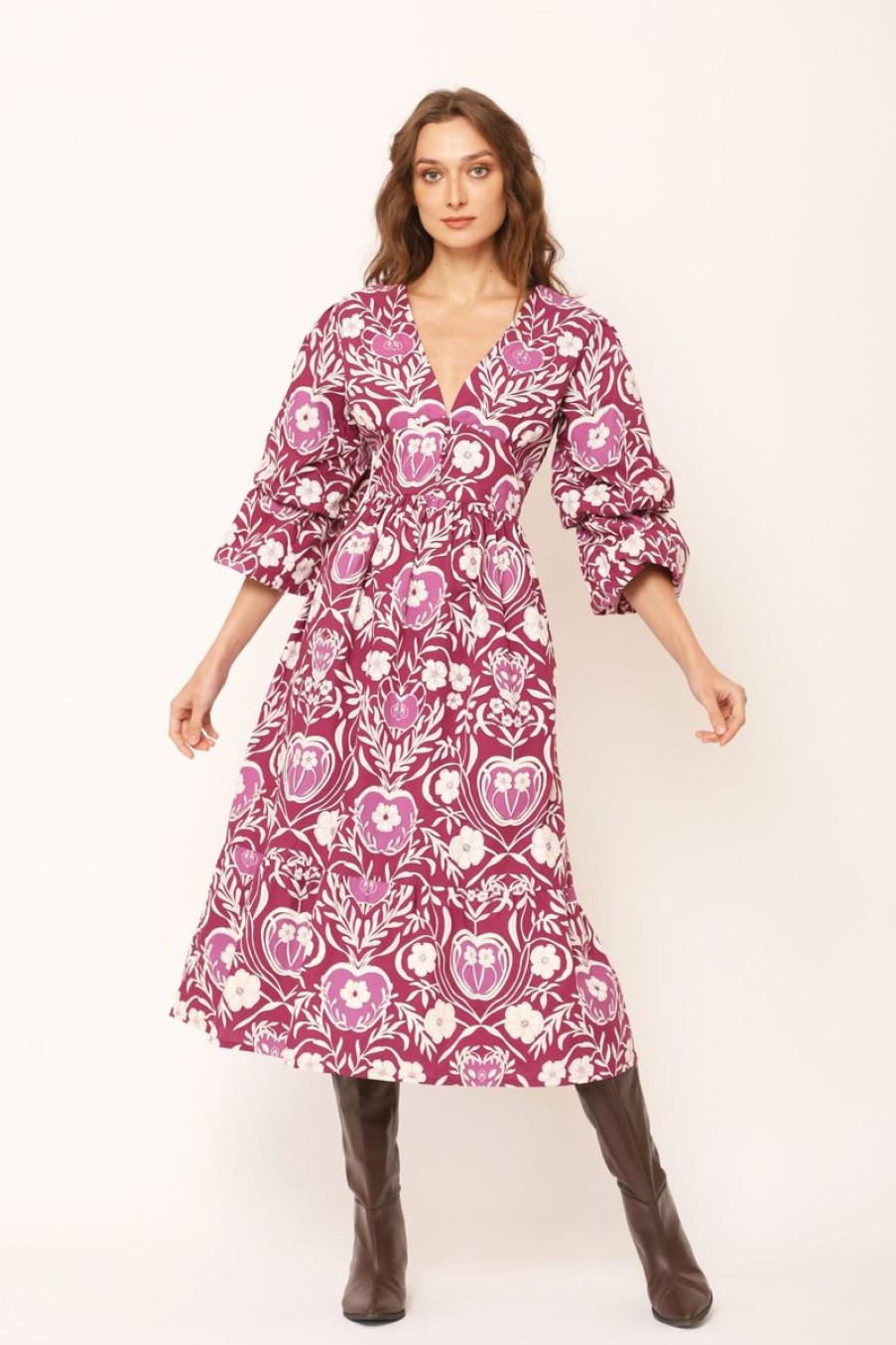 Women Beyond by Vera Dresses | Bianca Dress-Orchard Purple