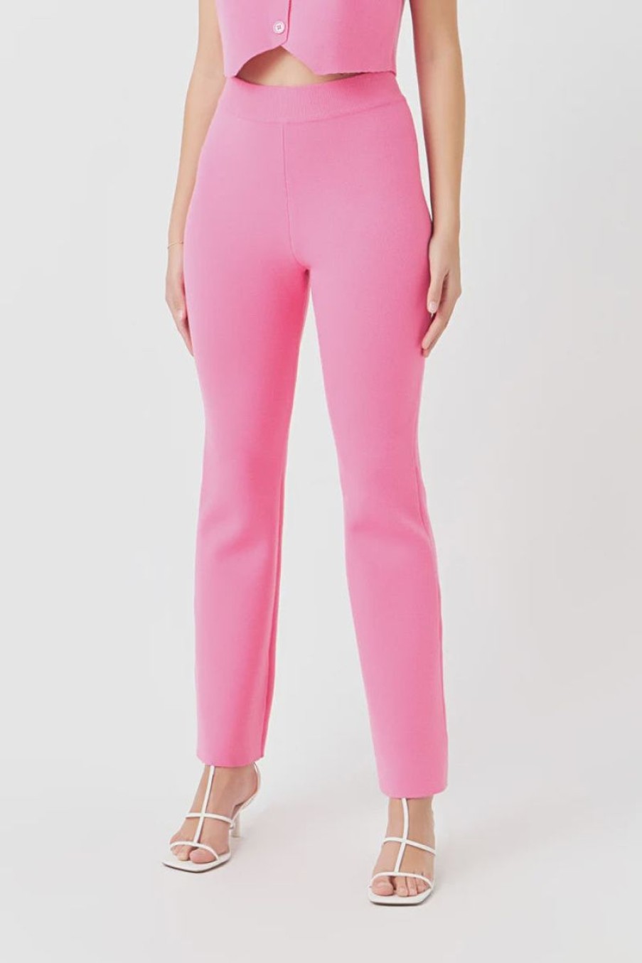 Women Endless Rose Denim & Pants | High Waisted Knit Pants