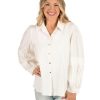 Women Emily McCarthy Blouses | Oxford-Linen White