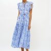 Women Oliphant Dresses | Cinched Flirty Midi -Jakarta Peri