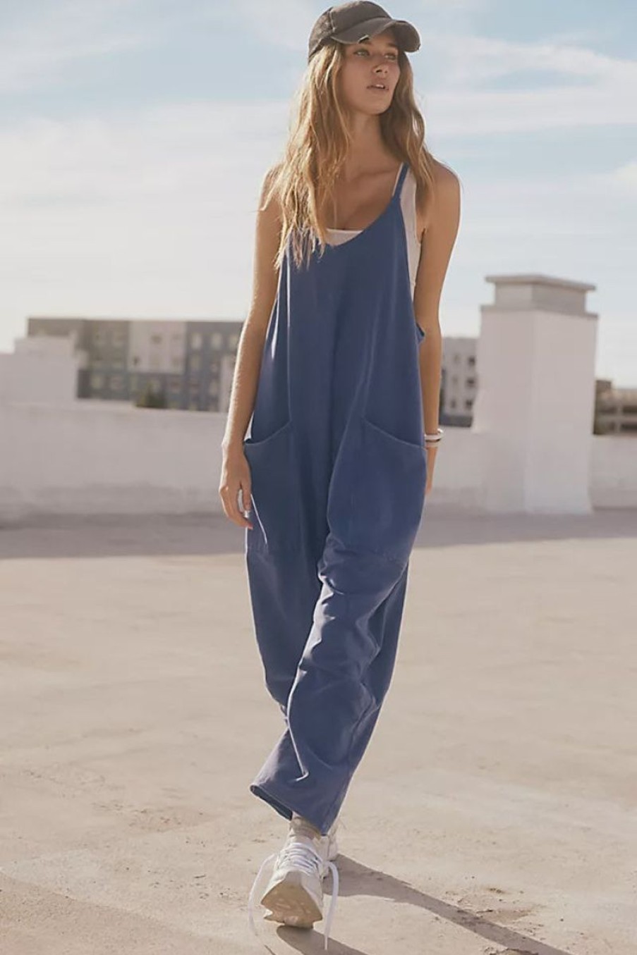 Women Free People Loungewear | Hot Shot Onesie-Navy