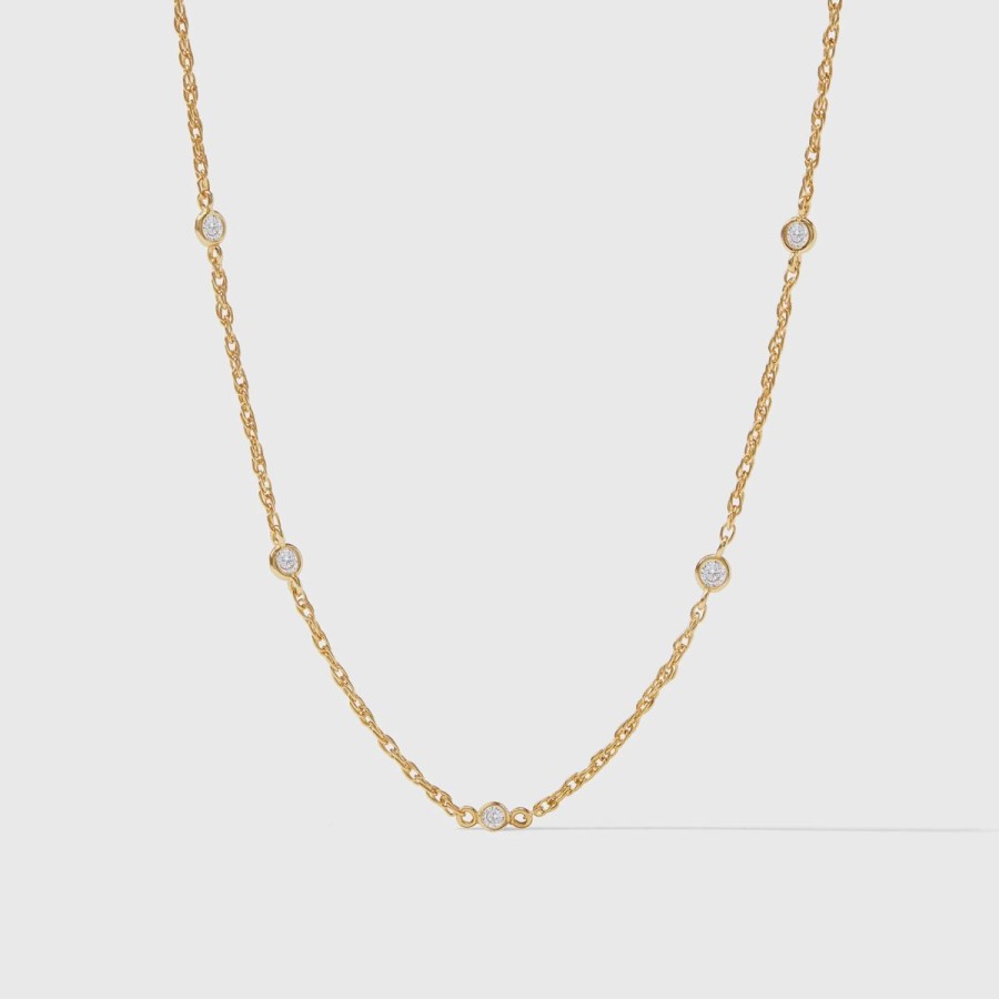 Women Julie Vos Jewelry | Celeste Delicate Station Necklace