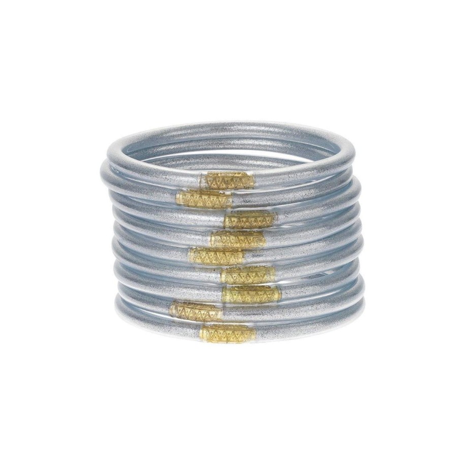 Women BuDhaGirl Jewelry | Silver All Weather Bangles