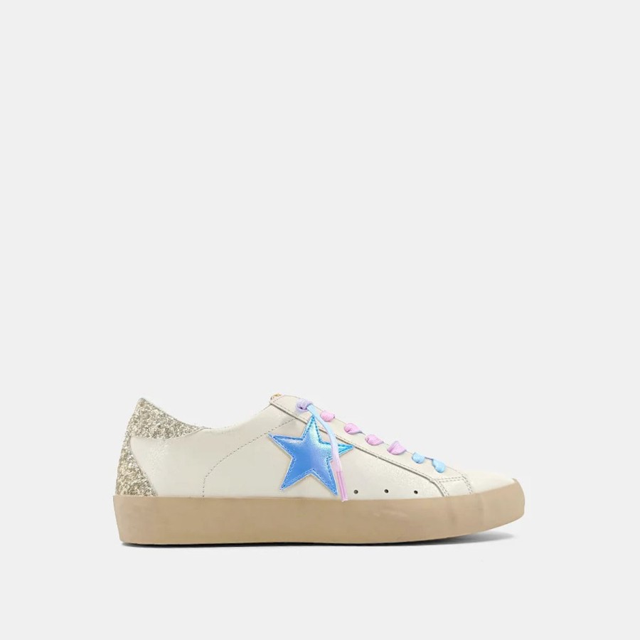 Women Shu Shop Sneakers | Paula Sneaker In Metallic Blue