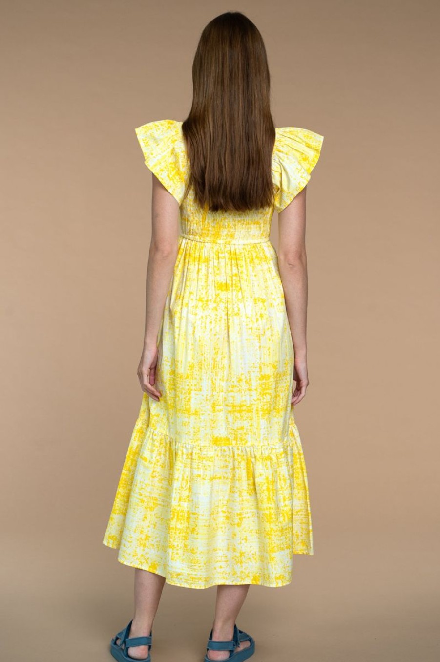 Women Olivia James the Label Dresses | Brooke Dress In Lemon Buttercup